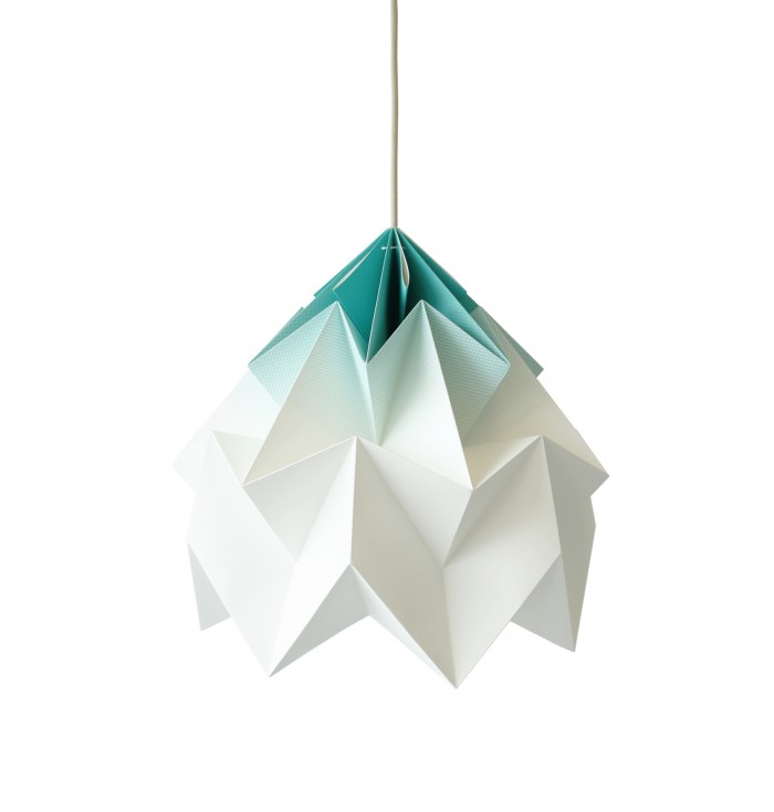 Moth XL paper origami lamp - gradient