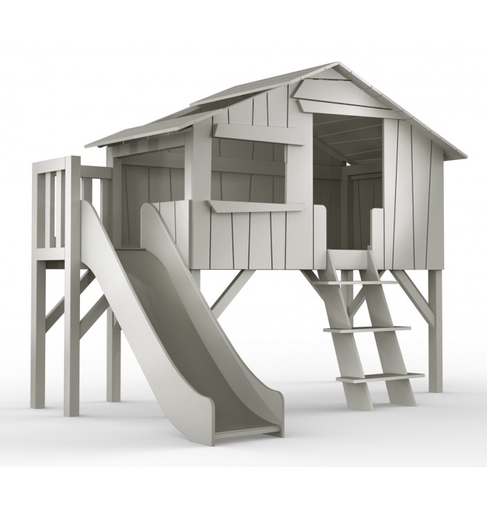 Treehouse single bed & platform slide - Cabana - Mathy by Bols
