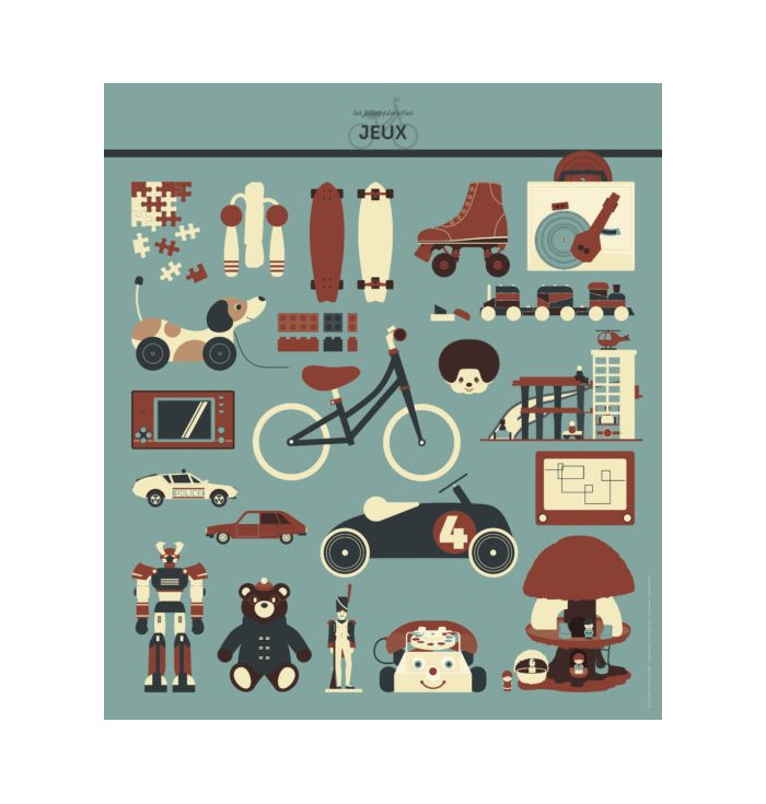 Poster in canvas - Toys