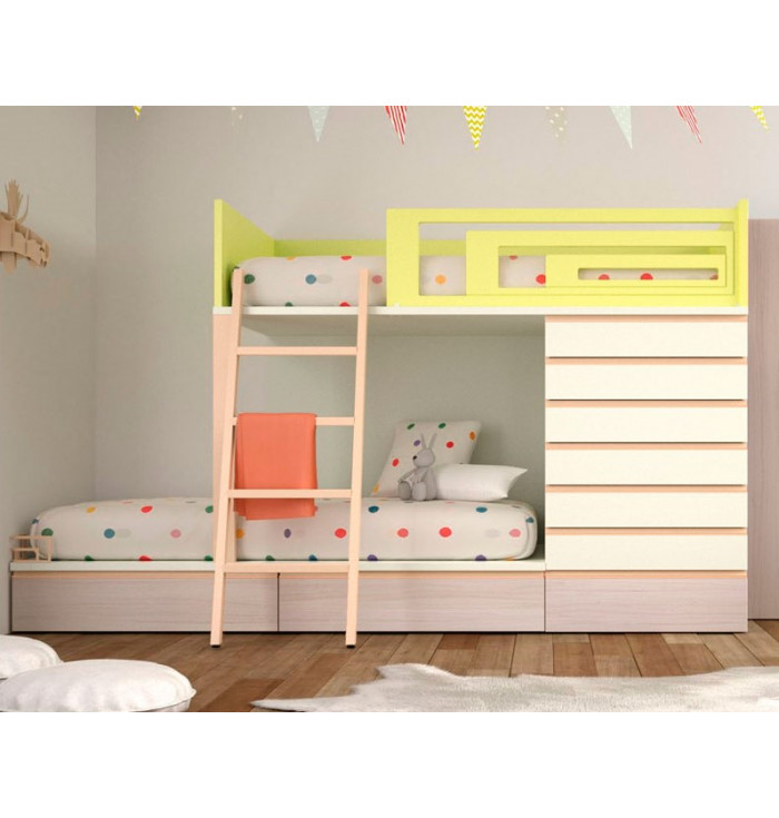 Bunk Bed With Drawers Train Le, Train Bunk Bed