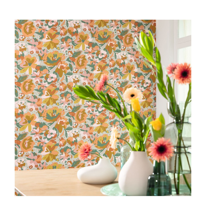 Wallpaper Flower Power - July - Caselio