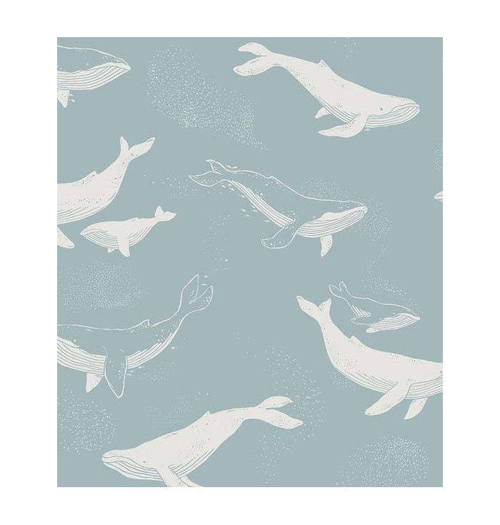 Wallpaper Newbie - Whales - Borastapeter