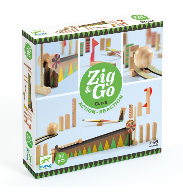 Zig & go Curve, 27 pezzi - Djeco
