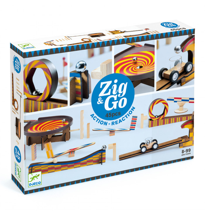 Zig & go Wroom, 45 pieces  - Djeco