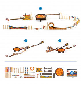 Zig & go Wroom, 45 pieces  - Djeco