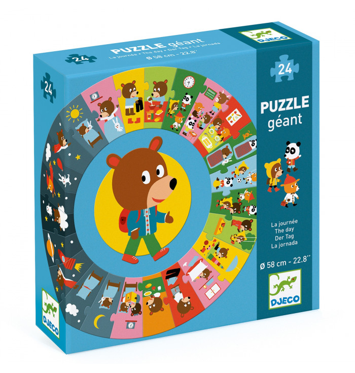 Giant Puzzle The day, 24 pieces - Djeco