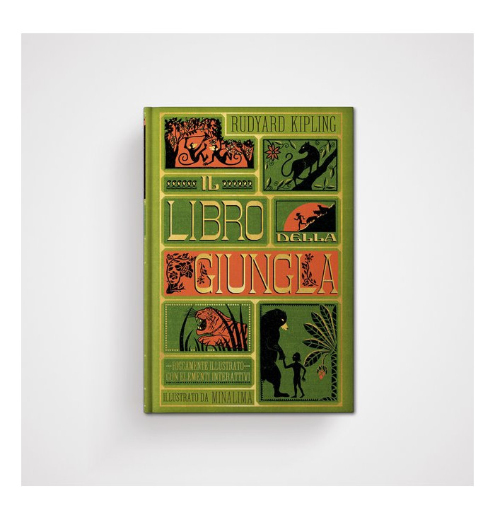 Il libro della giungla -  Edizione illustrata da MinaLima. Testo integrale con inserti cartotecnici. Italian version