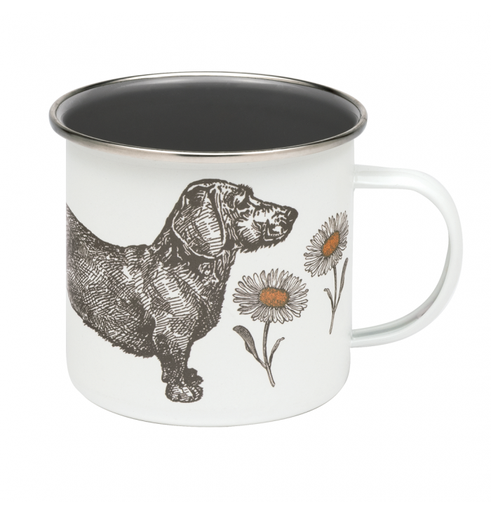 Dog & Daisy Enamel Mug - Thornback & Peel - LCS