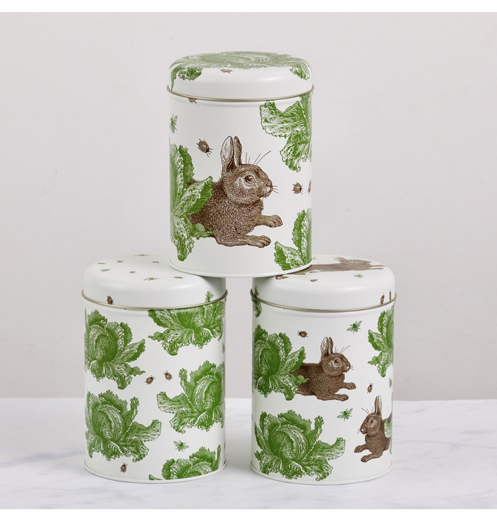Rabbit & Cabbage Caddy Tin Set- Thornback & Peel - LCS