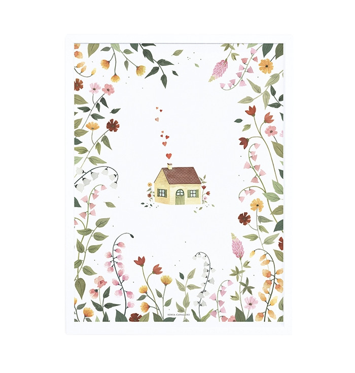 Poster con cornice little cottage  - Lilipinso