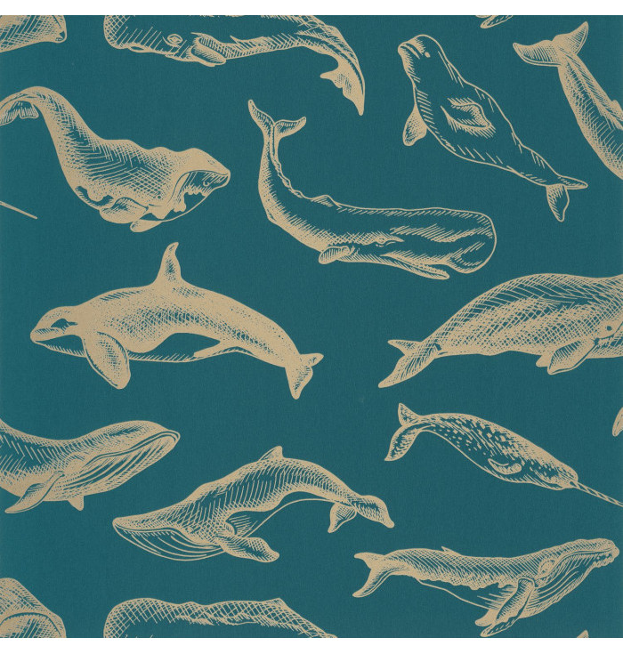 Wallpaper Sea You Soon - Whale Done - Caselio