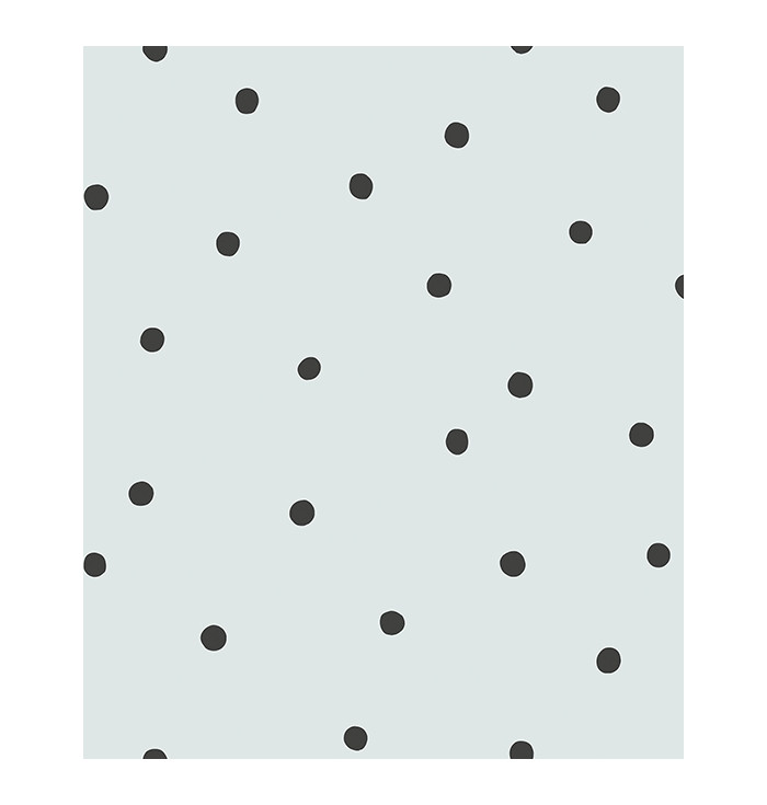 Wallpaper with black polka dots Minima - Lilipinso