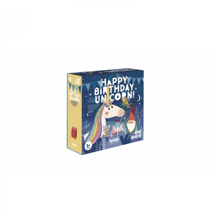 Puzzle Happy birthday unicorn ! - Londji