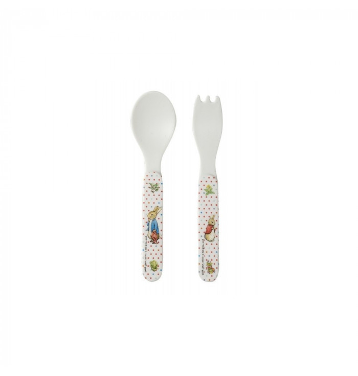 Melamine 2-piece cutlery set - Peter Rabbit - Petit Jour Paris