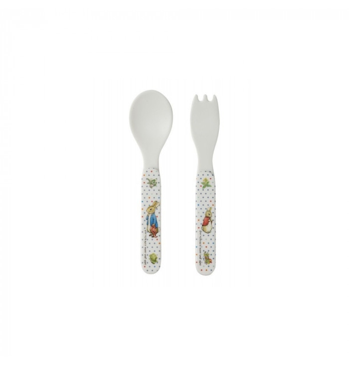 Melamine 2-piece cutlery set - Peter Rabbit - Petit Jour Paris