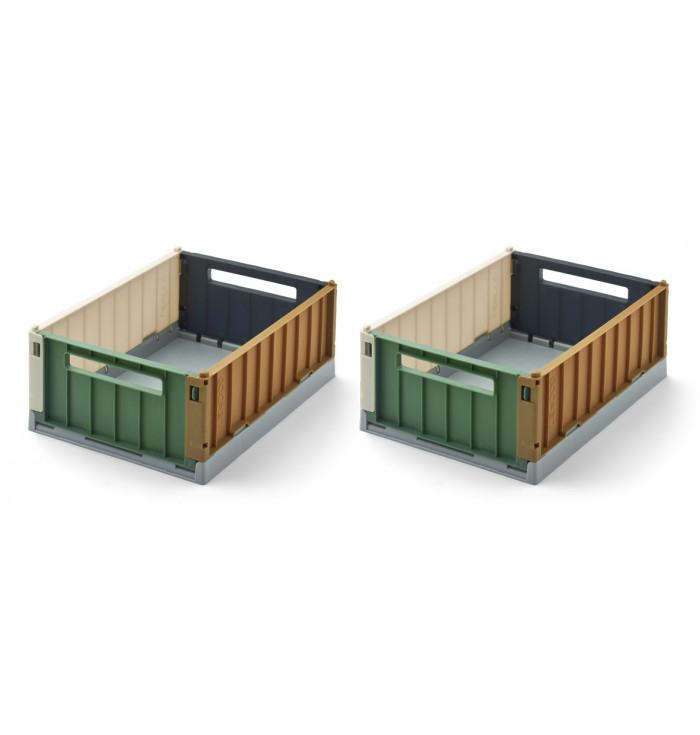 Weston boxes Small - pack of 2 - sea blu mix - Liewood