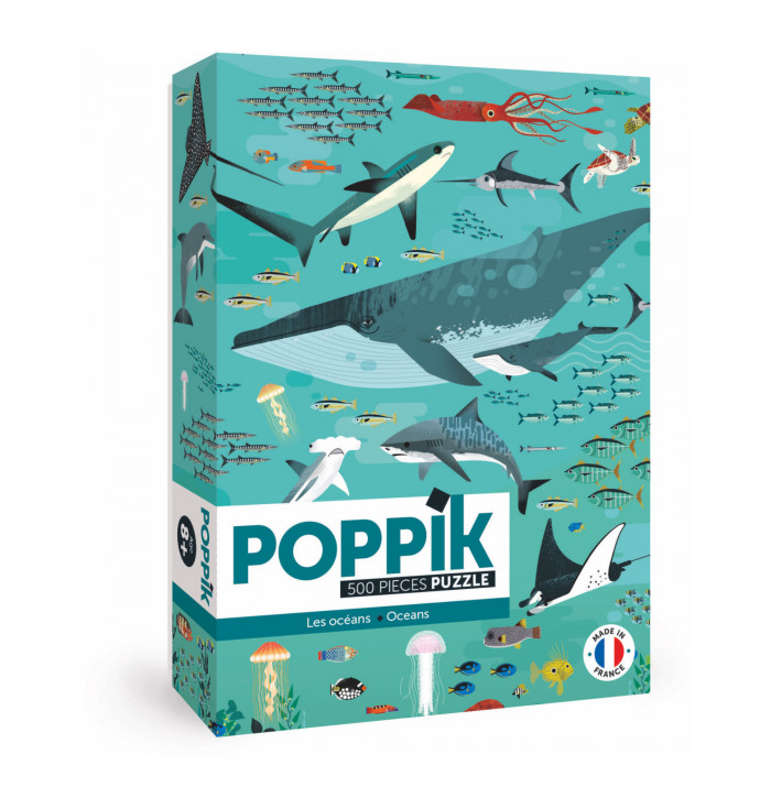 Educational puzzle 500 pcs - Oceans - Poppik