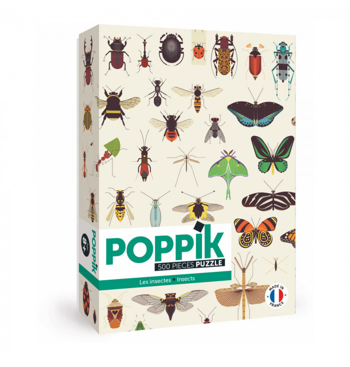 Puzzle educativo 500 pz - Insects - Poppik