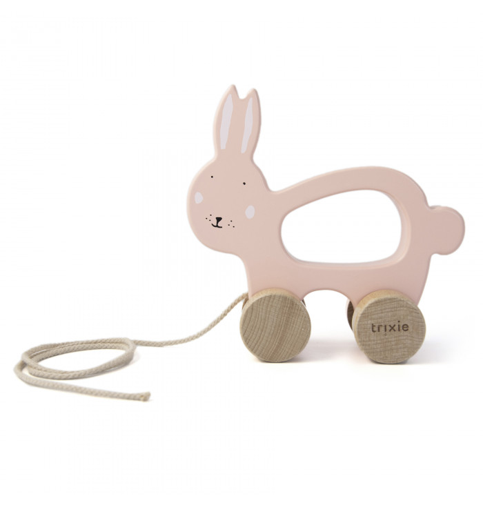 Wooden pull along toy Trixie