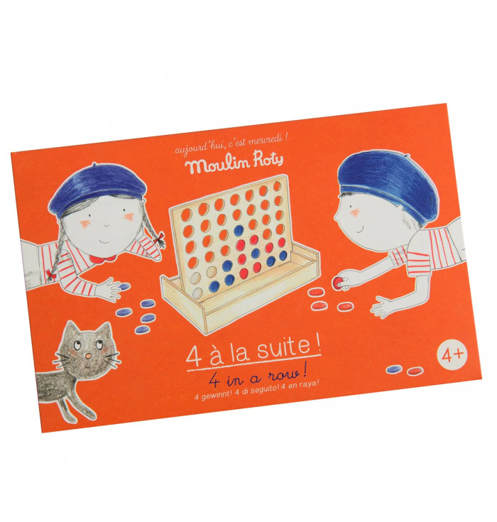 Wooden game 4 in a Row  - Moulin roty