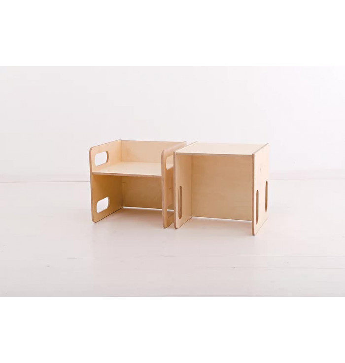 Set tavolo e sedia Cube - Duck Woodworks