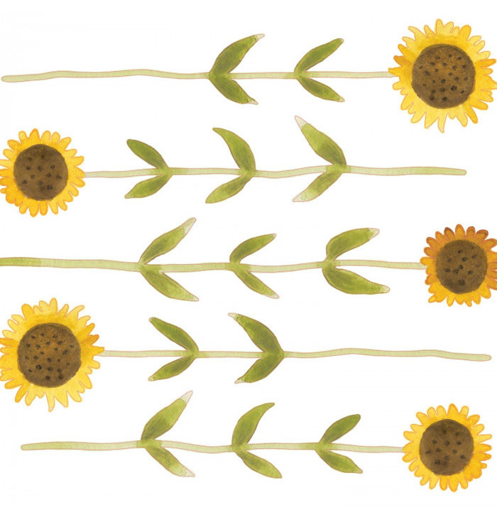 Pannello in carta da parati preincollato Once upon a time - Sunflower - Casadeco