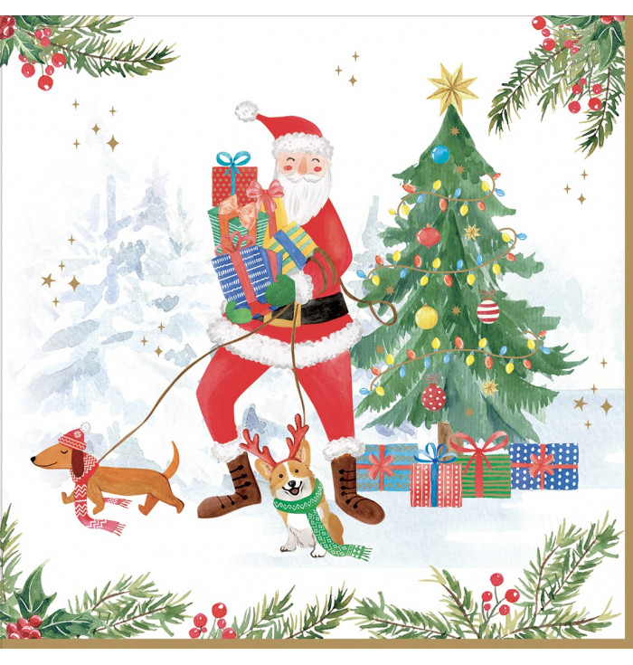 Pack of 20 Fashion paper - Joyful Santa - Easy Life