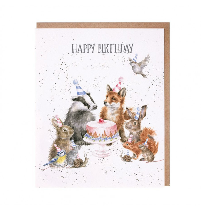 Card Woodland Party - Wrendale Design