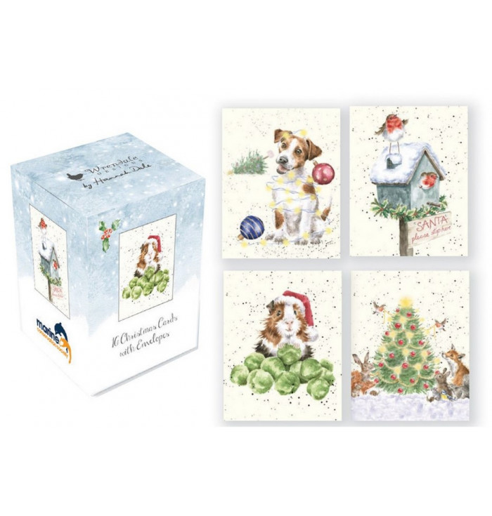 Mini boxed Christmas card - Wrendale Design