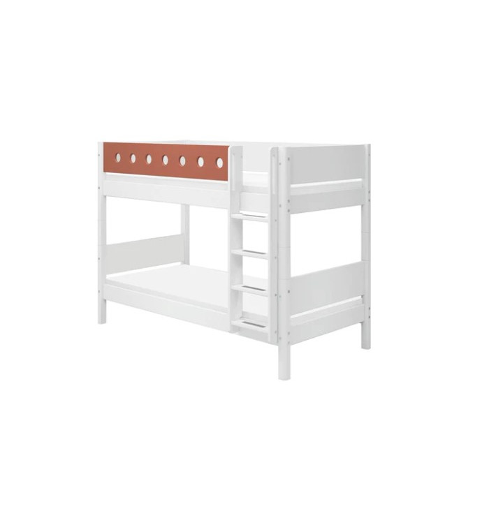 Bunk bed with straight ladder - Flexa