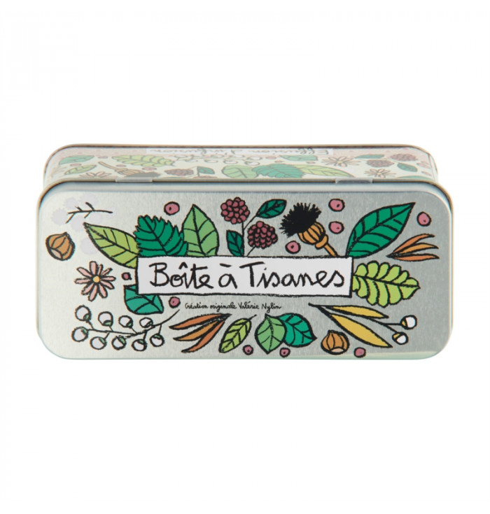 Tin box for herbal teas - Derriere la porte