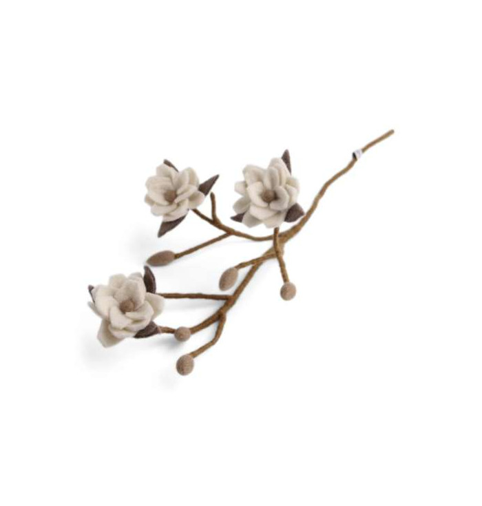 Magnolia Branch w/ White Flowers - Gry & Sif