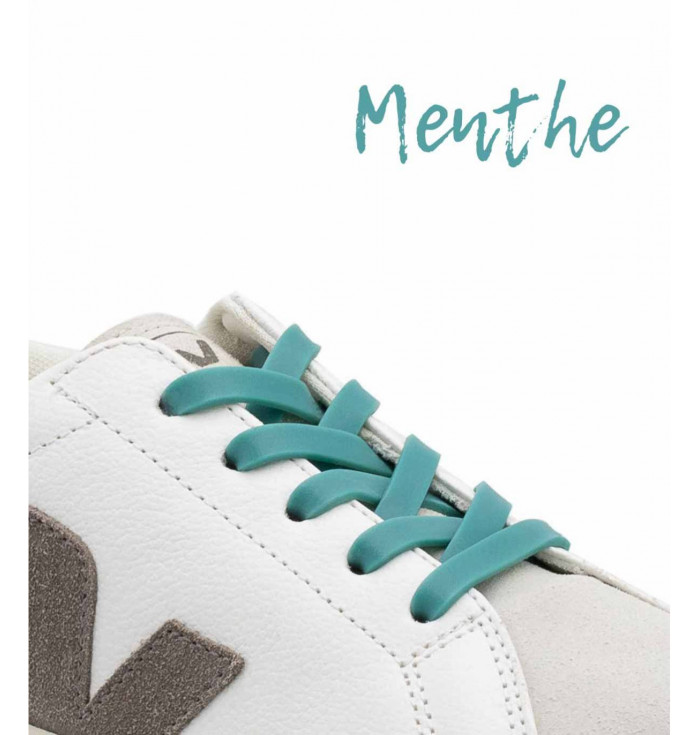 Stringhe per scarpe in silicone menta Gorilla