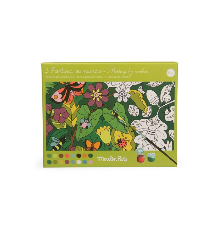 Shukqueen Kit Pittura A Olio Con Numeri Per Adulti E Bambini, 30x50 Cm, Tela Con Telaio, Pennelli Inclusi, Fai Da Te, Regalo Creativo