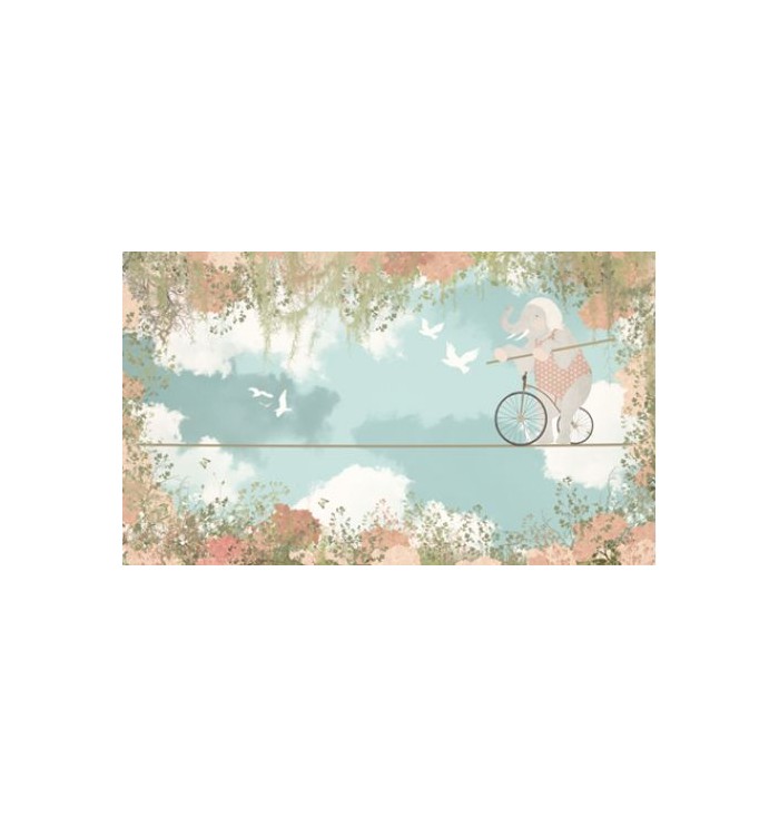 Buy Wallpaper - Elephant Tightrope - Le Civette sul Comò