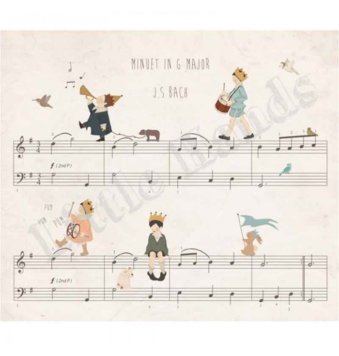 Wallpaper Music - Bach - Little Hands