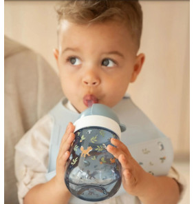 Borraccia con cannuccia 300 ml - Forest friends - Little Dutch