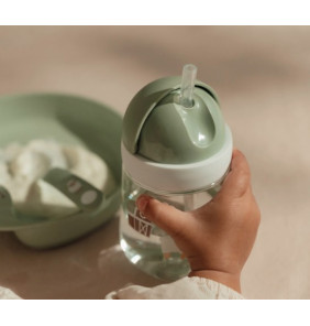 Drinking cup with straw 300 ml - Little Farm - Little Dutch