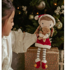 Bambola di Natale Rosa - Little Dutch