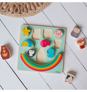 Puzzle in legno Puzz & Boom Rainbow - Djeco