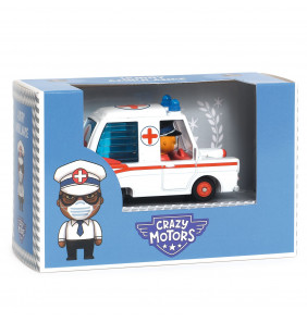 Toy car Crazy Motors - Hurry Ambulance - Djeco