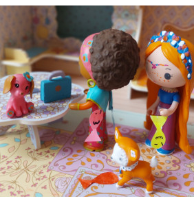 Gioco delle bambole Tinyly - Poppy & Nouky - Djeco