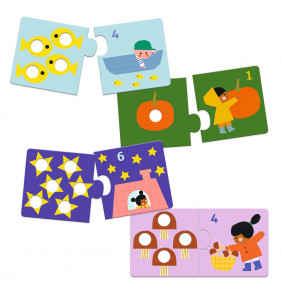 Puzzle Duo 24 pezzi - Prime figure - Djeco