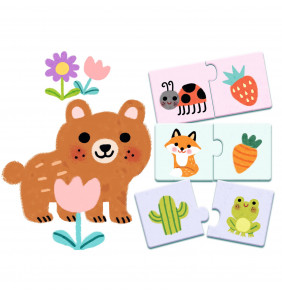 Puzzle Duo 24 pezzi - Colouri - Djeco